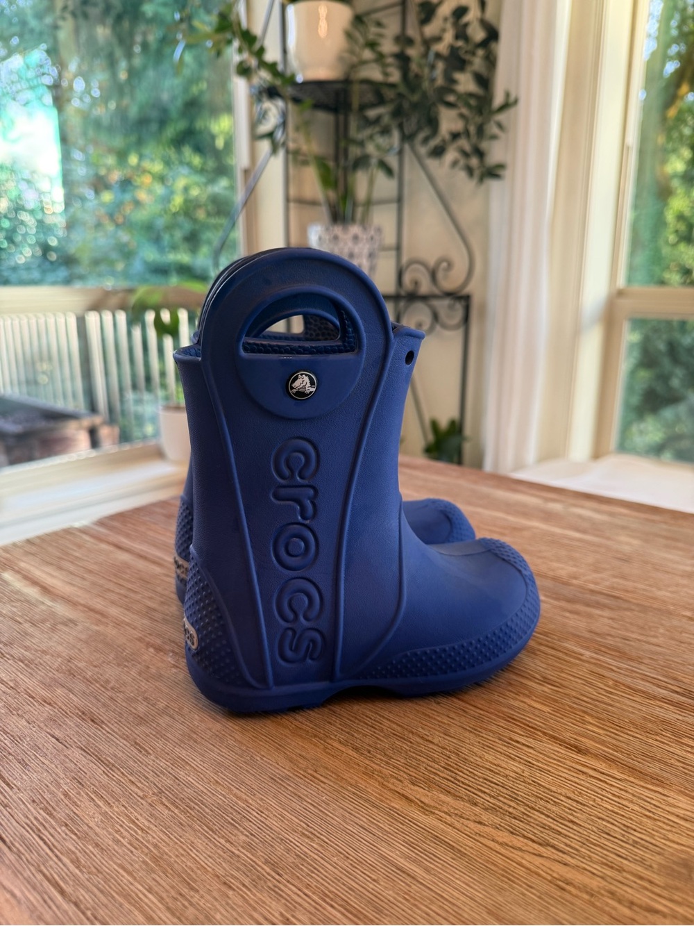CROCS Kids Blue Pull-On Rain Boots